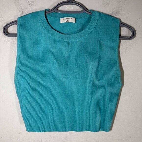 Aritzia Babaton Sculpt Knit Muscle Cropped Tank size M - Picture 4 of 8